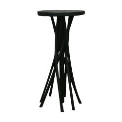Decofinder Beistelltisch Teakholz, Schwarz H: 78 cm  | Schubiger Möbel