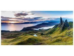 image LAND Digitaldruck auf Glas Wunderschöner See mit Bergen  | Schubiger Möbel