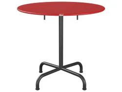 Schaffner Metall-Tisch Rigi Rund Rot | Schubiger Möbel