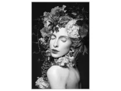 image LAND Bild mit Rahmen Hübsche Frau mit Blumen  | Schubiger Möbel