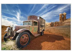 image LAND Bild mit Rahmen Oldtimer in Der Wüste  | Schubiger Möbel