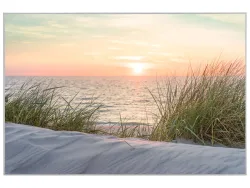 image LAND Bild mit Rahmen Sonnenuntergang am Strand 1  | Schubiger Möbel