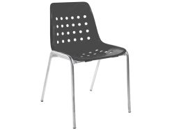 Schaffner Schalen-Stuhl Bermuda Feuerverzinkt Grau | Schubiger Möbel