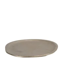 Decofinder Teller Aluminium Silber D: 16 cm  | Schubiger Möbel
