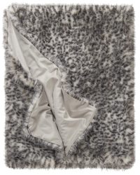 Stoeckel & Grimmler Plaid Snow Leo, Grau-Weiss 130x170 cm Mehrfarbig | Schubiger Möbel