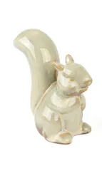 Decofinder Figur Eichhörnchen Chip, Keramik, Creme  | Schubiger Möbel