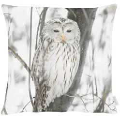 Apelt Kissenhülle Schneeeule 45x45 cm  | Schubiger Möbel