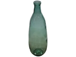 Decofinder Flasche Glas Hellgrün H: 75 cm  | Schubiger Möbel