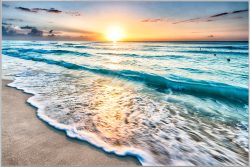 image LAND Bild mit Rahmen Wellen am Strand  | Schubiger Möbel