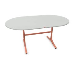 Schaffner Gartentisch Schaffhausen Oval Grau | Schubiger Möbel
