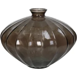 Kersten Vase Glas, Braun H: 28 cm  | Schubiger Möbel