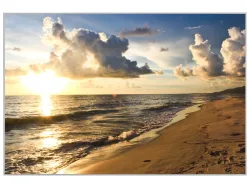 image LAND Bild mit Rahmen Abendstimmung am Meer  | Schubiger Möbel