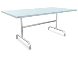 Schaffner Metall-Tisch Säntis Feuerverzinkt Blau | Schubiger Möbel