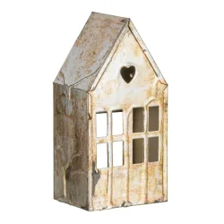 Gasper Windlicht Haus, Gold H: 16 cm  | Schubiger Möbel