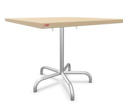 Schaffner Metalltisch Säntis Quadratisch Feuerverzinkt Braun | Schubiger Möbel