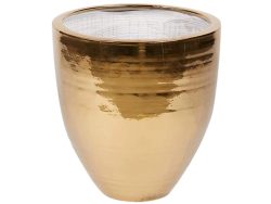 Edg Gefäss Keramik Gold H: 45 cm Gelb | Schubiger Möbel