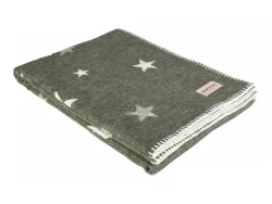 Eskitex AG Plaid Etoile Oliv 140x200 cm  | Schubiger Möbel
