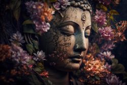 image LAND Acrylglasbild Zen Flower Buddha  | Schubiger Möbel