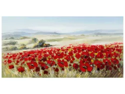 image LAND Bild Landschaft mit Mohnblumen  | Schubiger Möbel