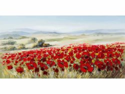image LAND Bild Landschaft mit Mohnblumen  | Schubiger Möbel