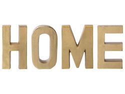 Gasper Schriftzug Home, Gold H: 20 cm  | Schubiger Möbel