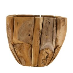 Decofinder Pflanzgefäss Teakholz H: 25 cm  | Schubiger Möbel