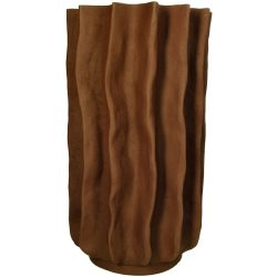 Kersten Vase Polyresin, Braun H: 38 cm  | Schubiger Möbel
