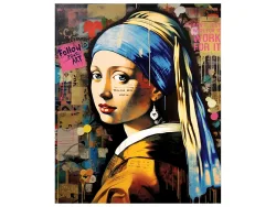 image LAND Glasbild Modern Girl With Ear Jewellery  | Schubiger Möbel
