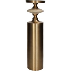 Kersten Kerzenständer Aluminium, Gold H: 42 cm  | Schubiger Möbel