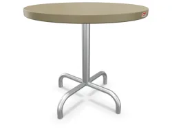 Schaffner Metall-Beistelltisch Säntis Rund Feuerverzinkt Beige | Schubiger Möbel