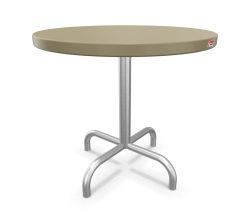 Schaffner Metall-Beistelltisch Säntis Rund Feuerverzinkt Beige | Schubiger Möbel
