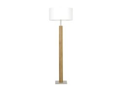 HerzBlut Stehlampe Delta Eiche Grau | Schubiger Möbel