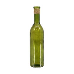 Decofinder Vase Flasche Glas, Olivgrün H: 75 cm  | Schubiger Möbel
