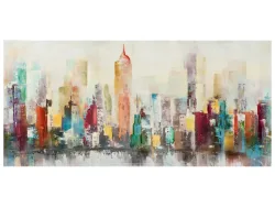 image LAND Bild Farbenfrohe Skyline  | Schubiger Möbel