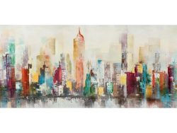 image LAND Bild Farbenfrohe Skyline  | Schubiger Möbel