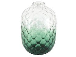 Abhika Vase Klarglas mit Grünem Verlauf H: 11 cm  | Schubiger Möbel