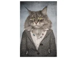 image LAND Digitaldruck auf Glas Katzenfrau  | Schubiger Möbel