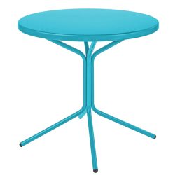 Schaffner Metall-Beistelltisch Pix Rund Blau | Schubiger Möbel