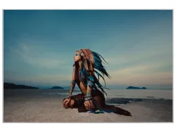 image LAND Bild mit Rahmen Indianerin  | Schubiger Möbel