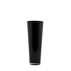 Edg Vase Glas Schwarz H: 50 cm  | Schubiger Möbel
