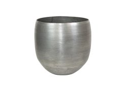 Decofinder Pflanzengefäss Rowen, Übertopf, Silber B: 17 cm  | Schubiger Möbel