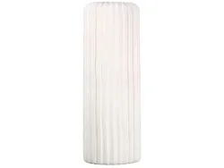 Gilde Vase Fjord Weiss Matt Gerillt H: 76 cm  | Schubiger Möbel