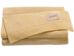 Biederlack Plaid Light Knit Gold-Ecru 130x170 cm Mehrfarbig | Schubiger Möbel