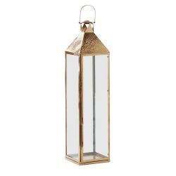 Edg Laterne Metall Gold H: 122 cm  | Schubiger Möbel