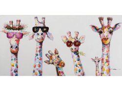 image LAND Bild Kuriose Giraffenfamilie  | Schubiger Möbel