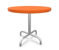 Schaffner Metall-Beistelltisch Säntis Rund Feuerverzinkt Orange | Schubiger Möbel