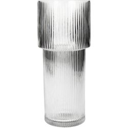 Kersten Vase Stripe, Glas H: 25 cm  | Schubiger Möbel