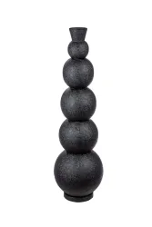 Gilde Vase Rotonda, Schwarz H: 76 cm  | Schubiger Möbel