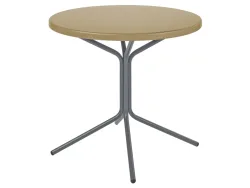 Schaffner Metall-Beistelltisch Pix Rund Beige | Schubiger Möbel