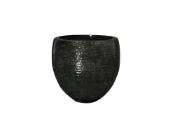 Decofinder Gefäss Thom, Metall, Schwarz H: 37 cm  | Schubiger Möbel